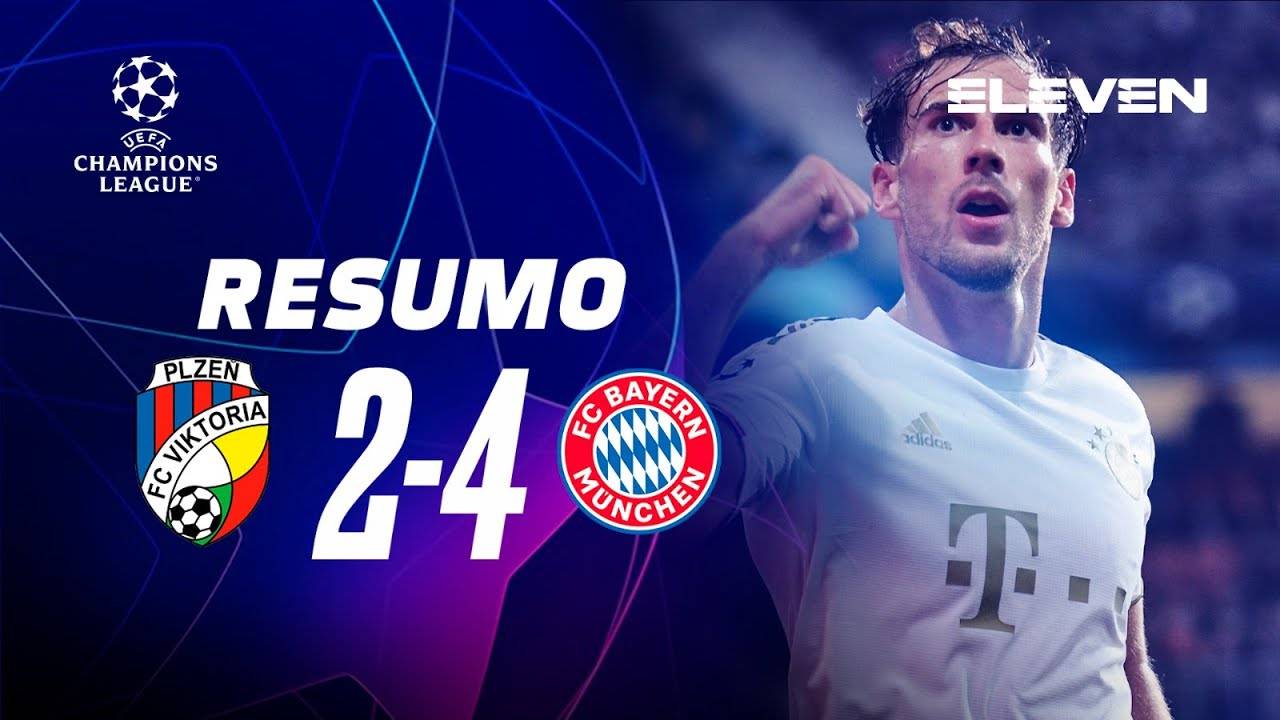 CHAMPIONS LEAGUE | Resumo do jogo: Plzen 2-4 Bayern
